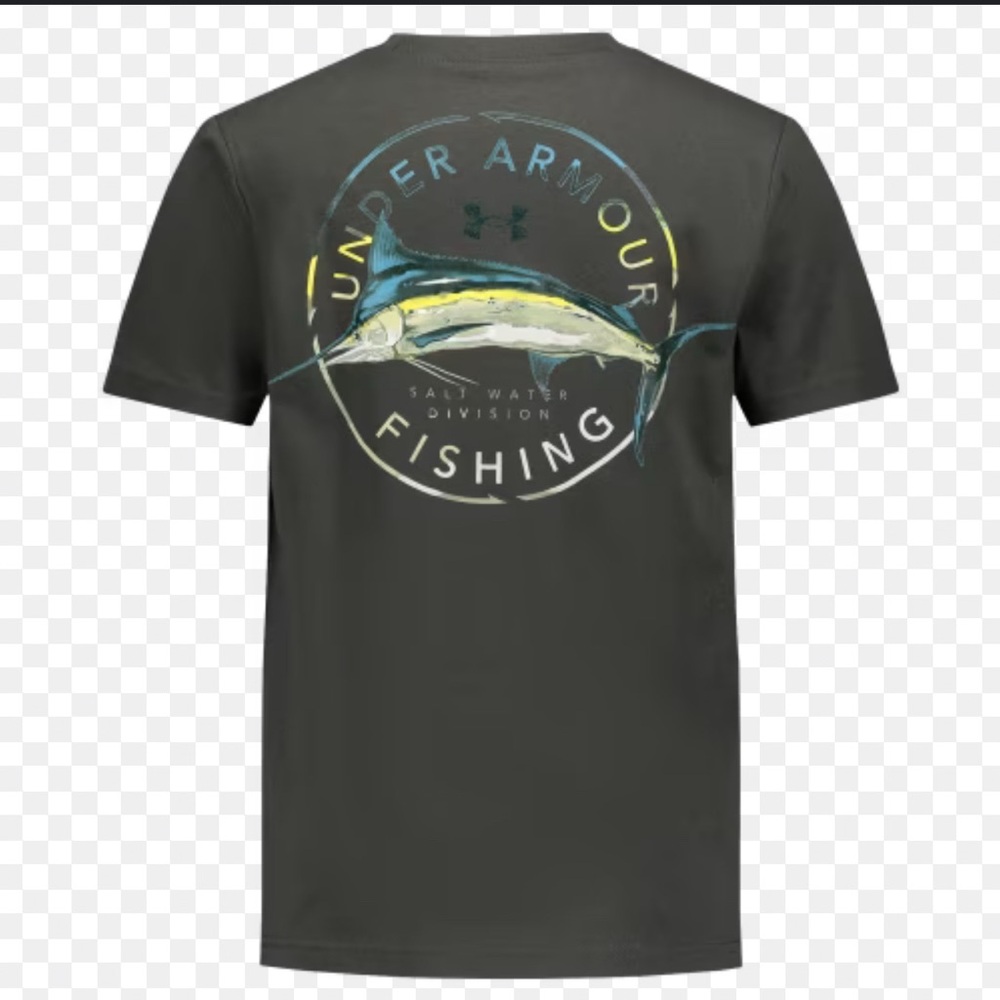 Under Armour Fishing T-Shirt for kids Sz YLG